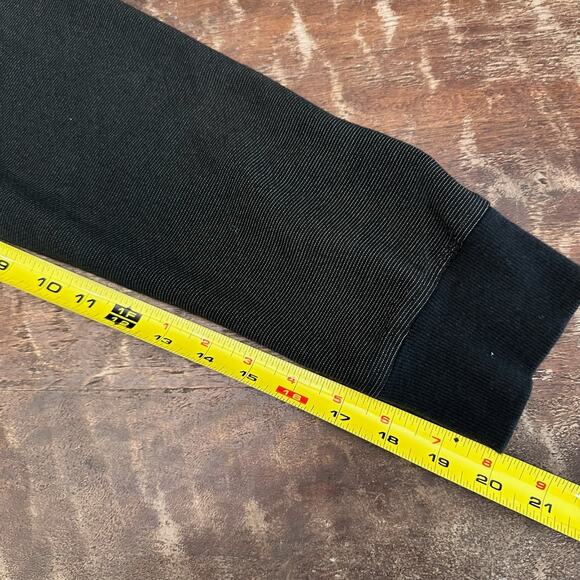 Robert Barakett XL Black Quarter Zip Textured Knit Pullover Sweater Stretch - Picture 7 of 10